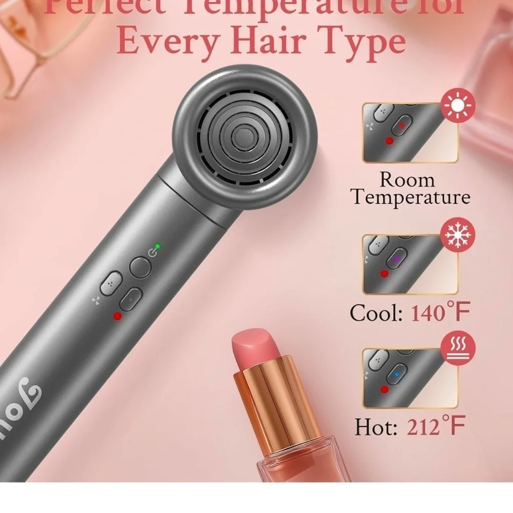 Hot Air Brush Hair Styler‎ for Volumizing, Straightening, Styling Dark Grey #FD1